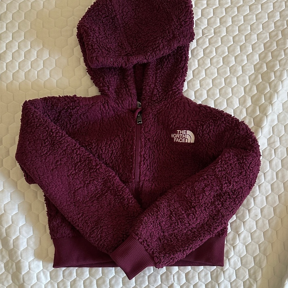 The North Face Kids' Sherpa Hoodie - Burgundy